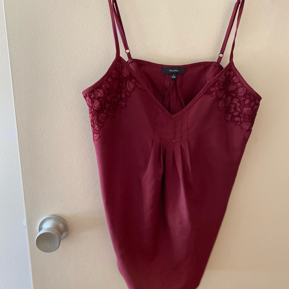 Aritzia wine colour delicate camisole never been worn